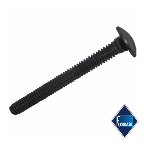 PERNO CABEZA COCHE NEGRO 5/16&quot; X 3-1/2&quot; C/TUERCA 