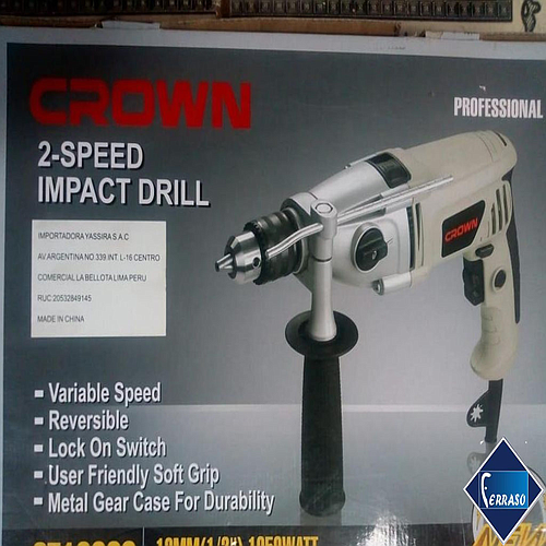 TALADRO PERCUTOR 1/2" 600W CROWN